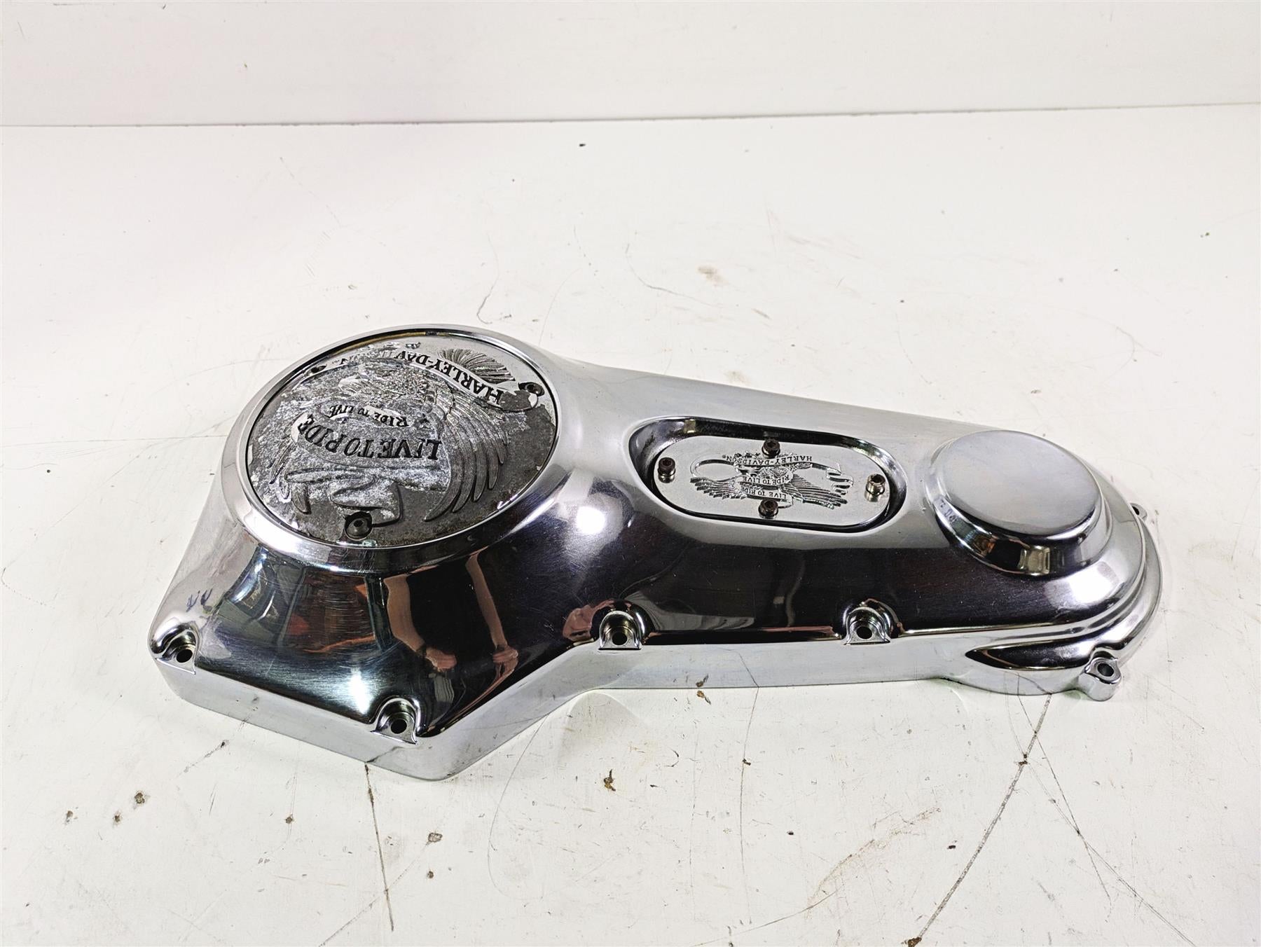 1992 Harley FLSTC Softail Heritage Outer Primary Clutch Cover 60543-89 60506-89A {{ shop.shopifyCountryName }} - Mototech271