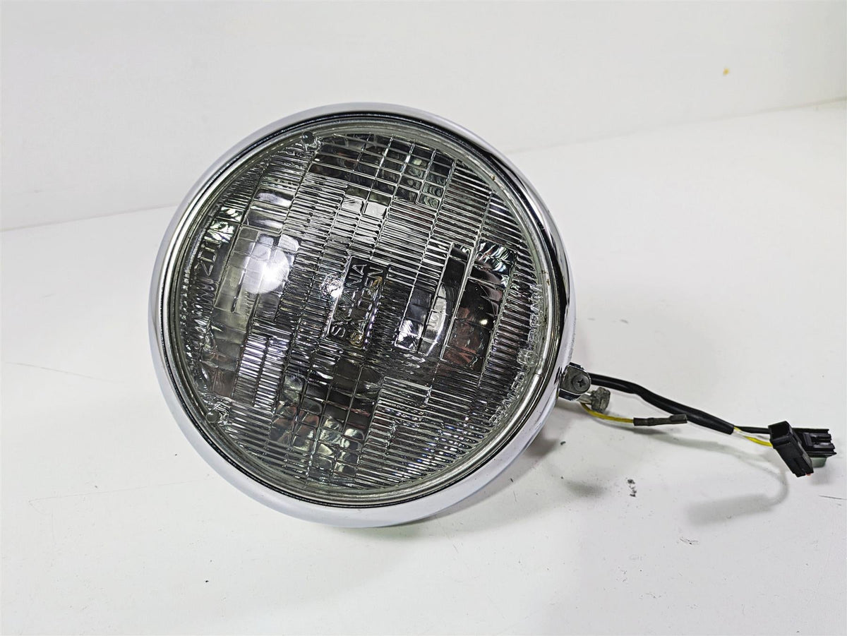 2003 Harley FLSTC Softail Heritage 100th 7" Chrome Headlight Lamp 67903-00 {{ shop.shopifyCountryName }} - Mototech271