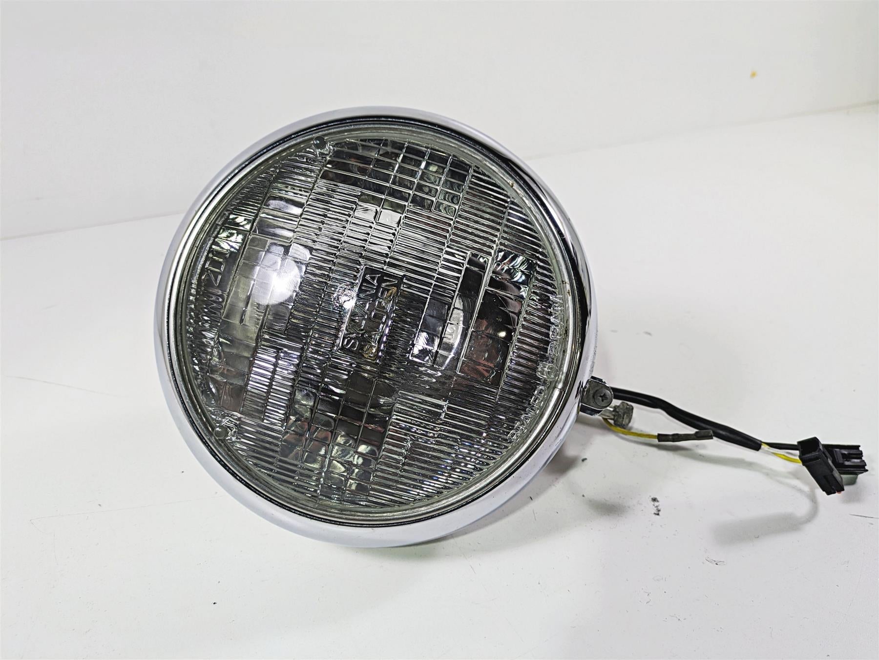 2003 Harley FLSTC Softail Heritage 100th 7" Chrome Headlight Lamp 67903-00 {{ shop.shopifyCountryName }} - Mototech271
