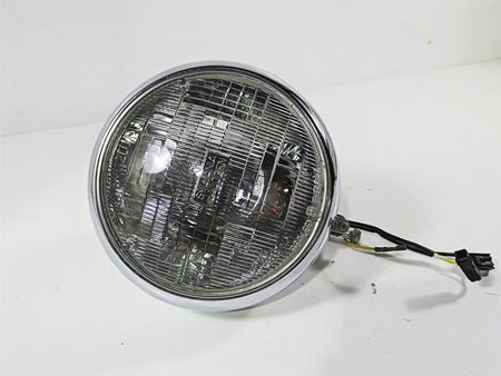 2003 Harley FLSTC Softail Heritage 100th 7" Chrome Headlight Lamp 67903-00 {{ shop.shopifyCountryName }} - Mototech271