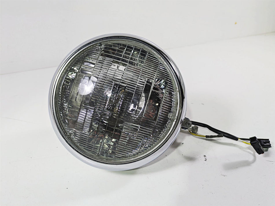 2003 Harley FLSTC Softail Heritage 100th 7" Chrome Headlight Lamp 67903-00 {{ shop.shopifyCountryName }} - Mototech271