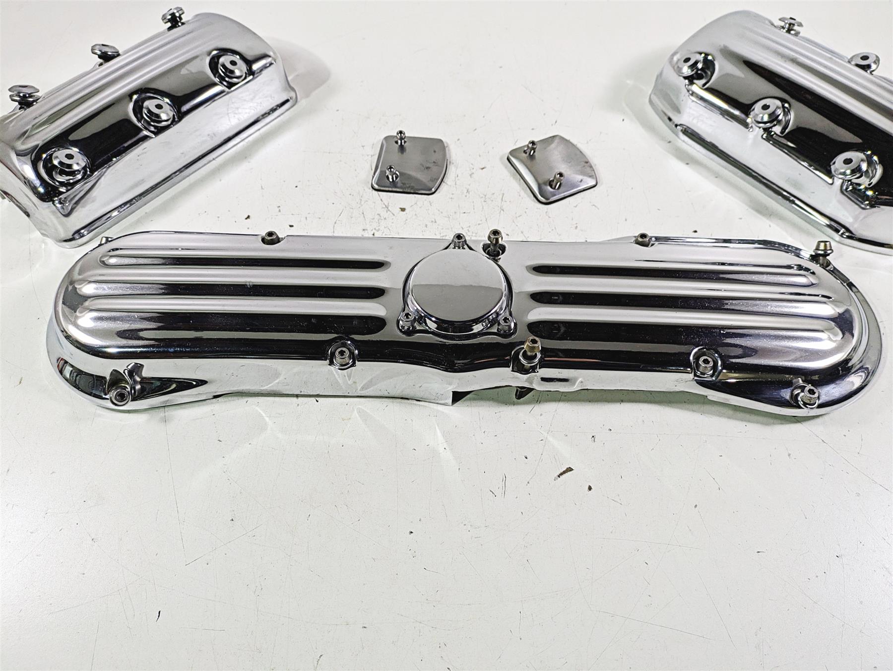 1998 Honda GL1500 Valkyrie Tour Chrome Cylinder Timing Cover Set 11511-MZ0-000 {{ shop.shopifyCountryName }} - Mototech271