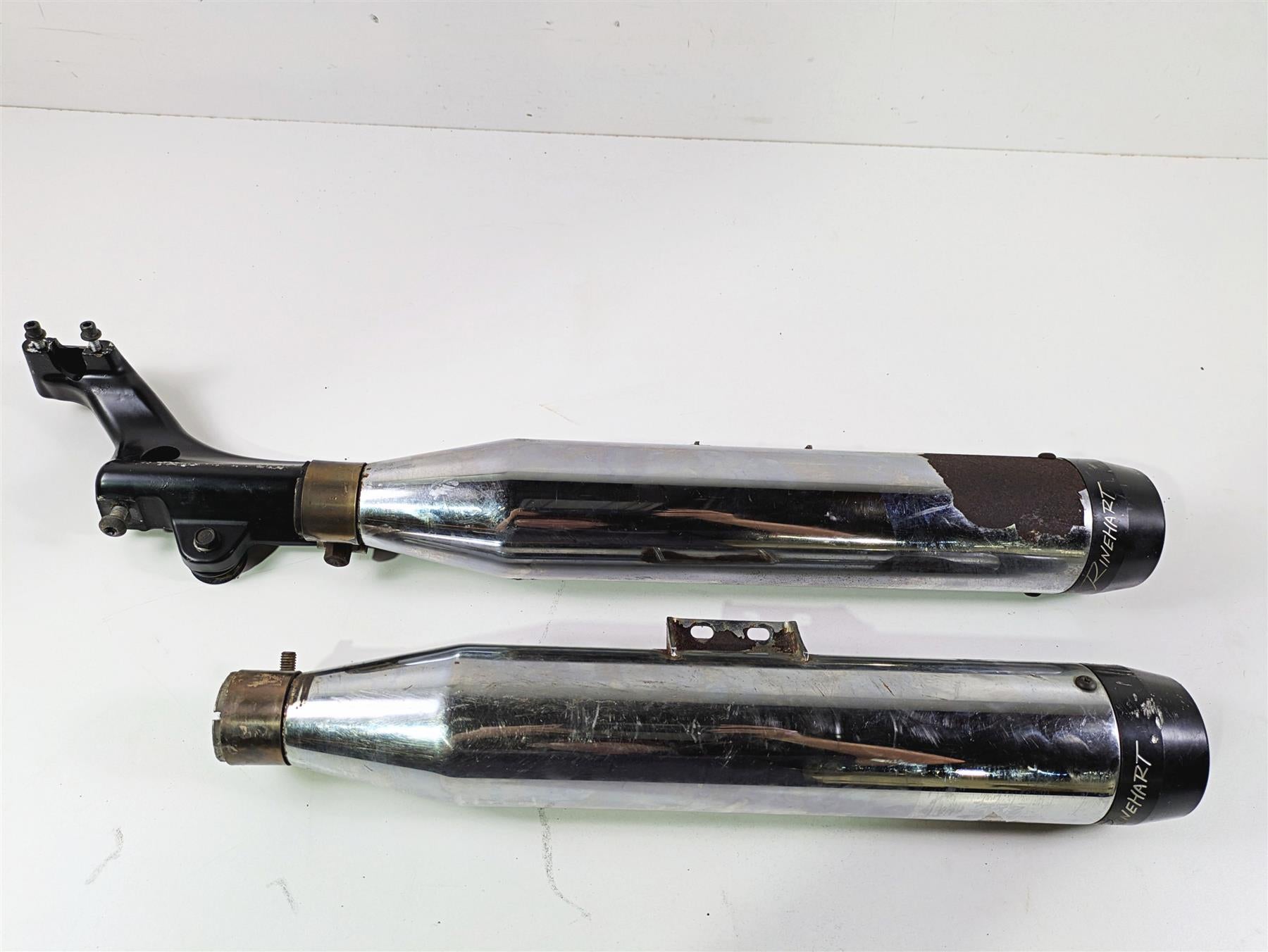 2018 Harley FLHCS Softail Heritage 115th Rinehart 3.5" Slip On Exhaust 500-1216 {{ shop.shopifyCountryName }} - Mototech271
