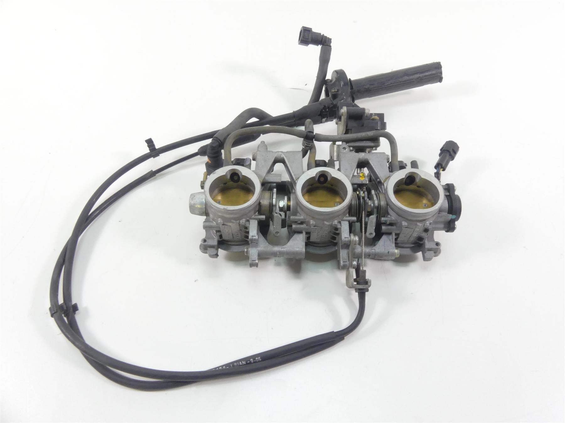 2006 Triumph Daytona 675 Keihin Throttle Body Bodies & Grip Handle T1240478 {{ shop.shopifyCountryName }} - Mototech271