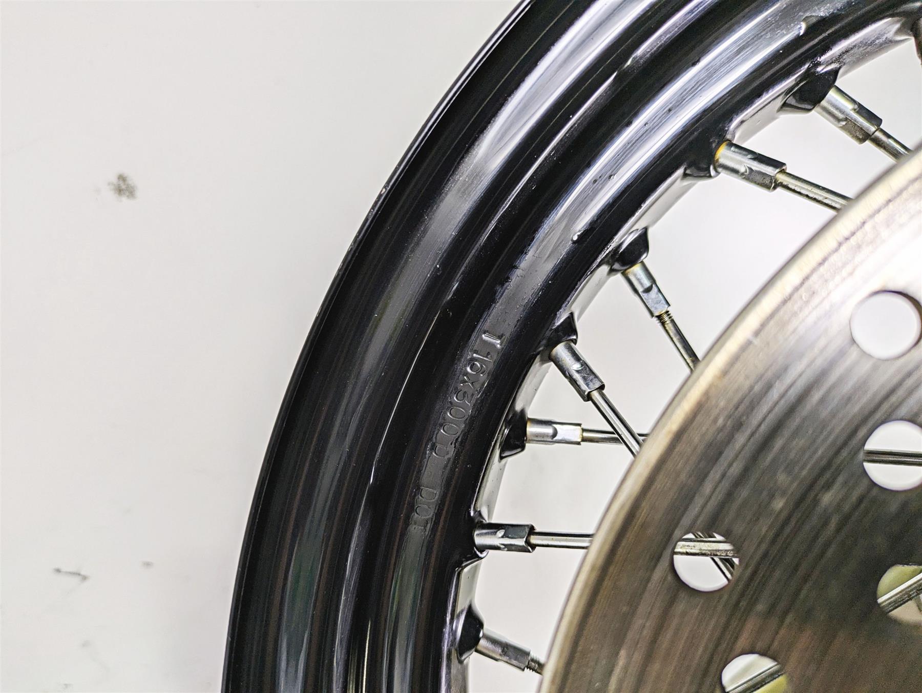 2009 Harley FLSTSB Cross Bones 16x3 Front Wheel Rim - Read 44937-08 {{ shop.shopifyCountryName }} - Mototech271