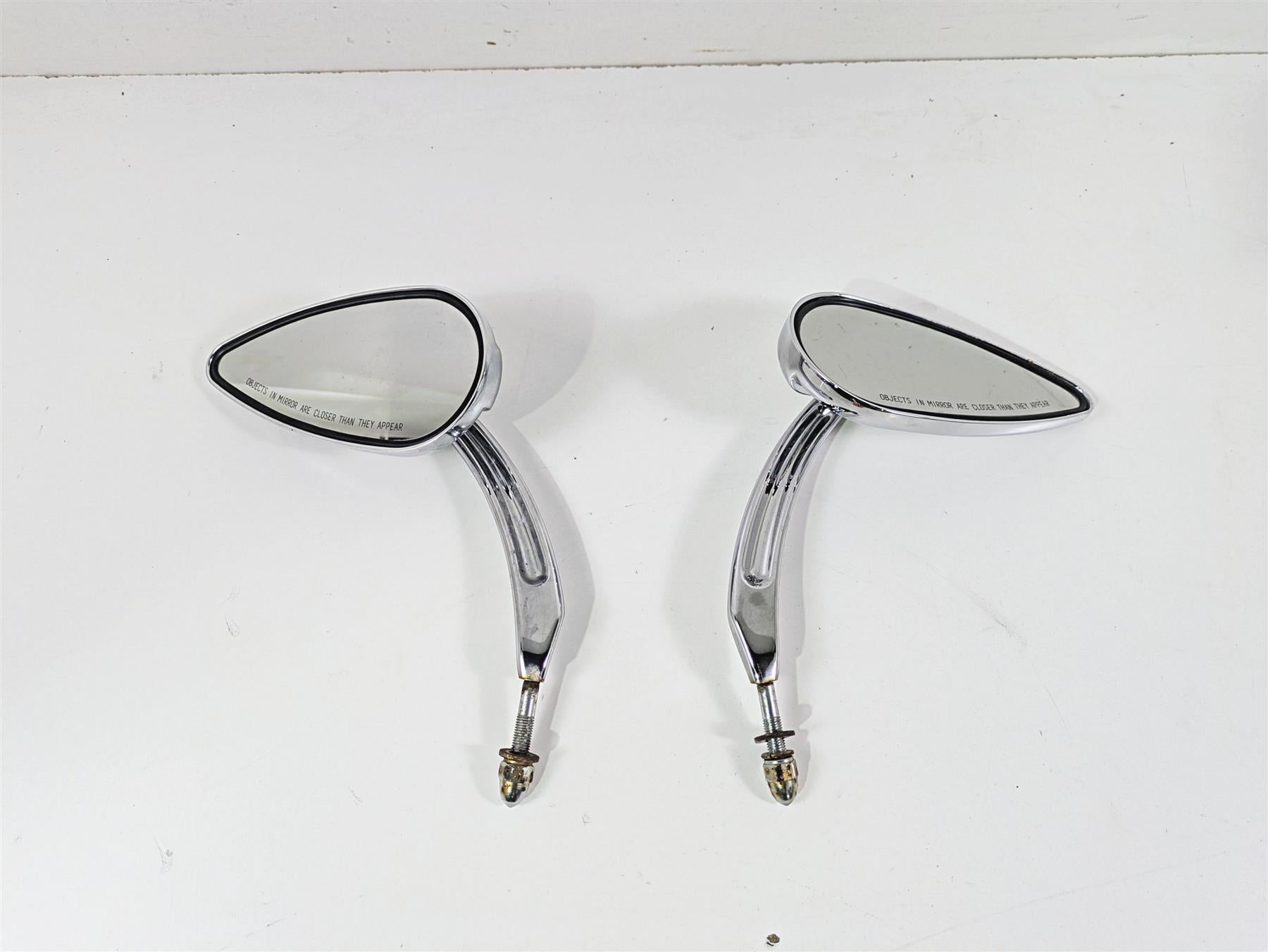 2007 Harley Sportster XL1200 C Willie G Skull Teardrop Mirrors 91315-04 {{ shop.shopifyCountryName }} - Mototech271