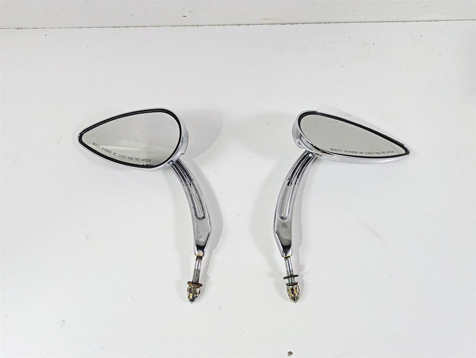 2007 Harley Sportster XL1200 C Willie G Skull Teardrop Mirrors 91315-04 {{ shop.shopifyCountryName }} - Mototech271