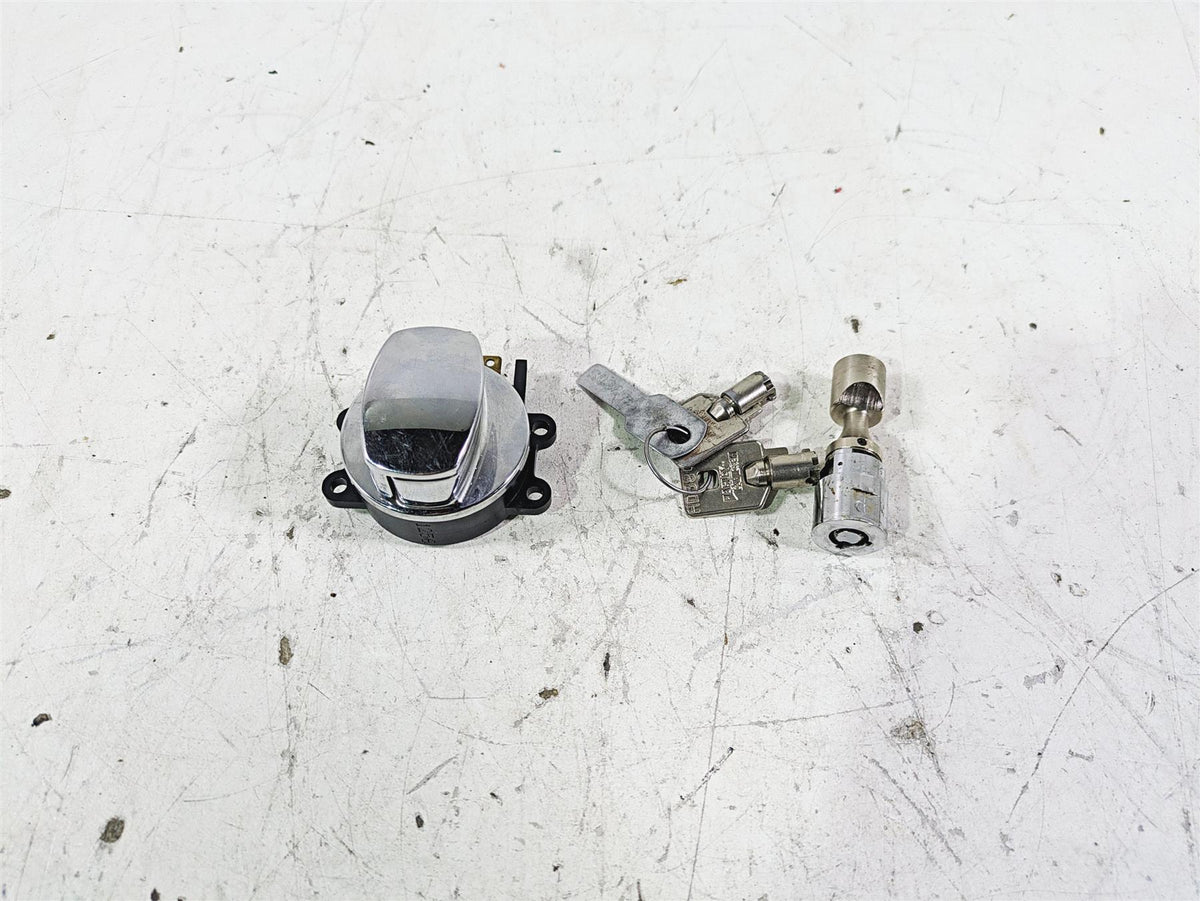 2002 Harley FLSTC Softail Heritage Ignition Switch Steering Lock 2 Keys 71313-96 {{ shop.shopifyCountryName }} - Mototech271