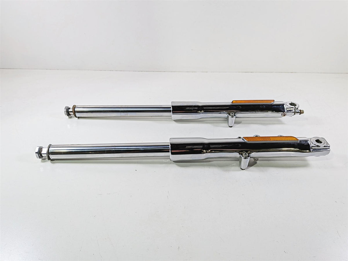 2005 Harley Softail FLSTFSE CVO Fat Boy Chrome Front Fork Leg Set 46310-05 46312-05-Mototech271