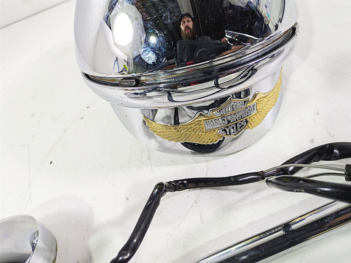 2008 Harley FLSTC 105TH Softail Heritage Led Headlight Spot Light Set 69748-05B {{ shop.shopifyCountryName }} - Mototech271