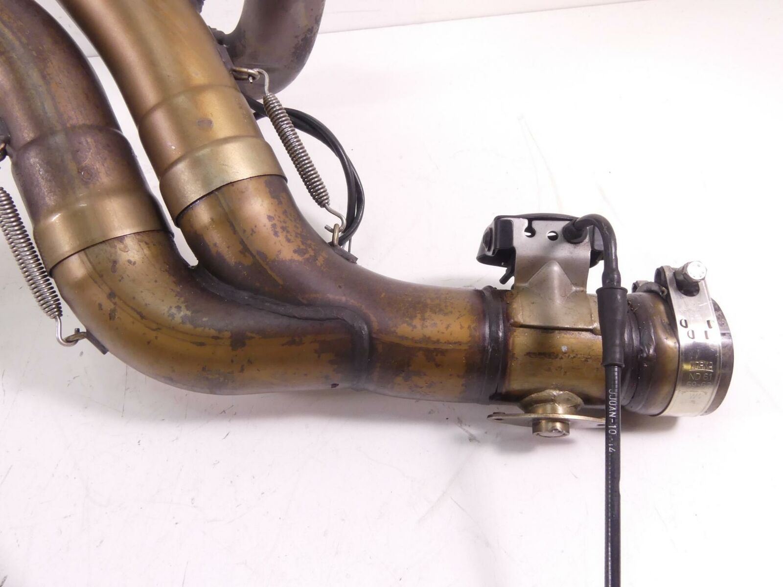 2015 Ducati Diavel Carbon Exhaust Header Manifold Pipe & Servo Set 57211562B {{ shop.shopifyCountryName }} - Mototech271
