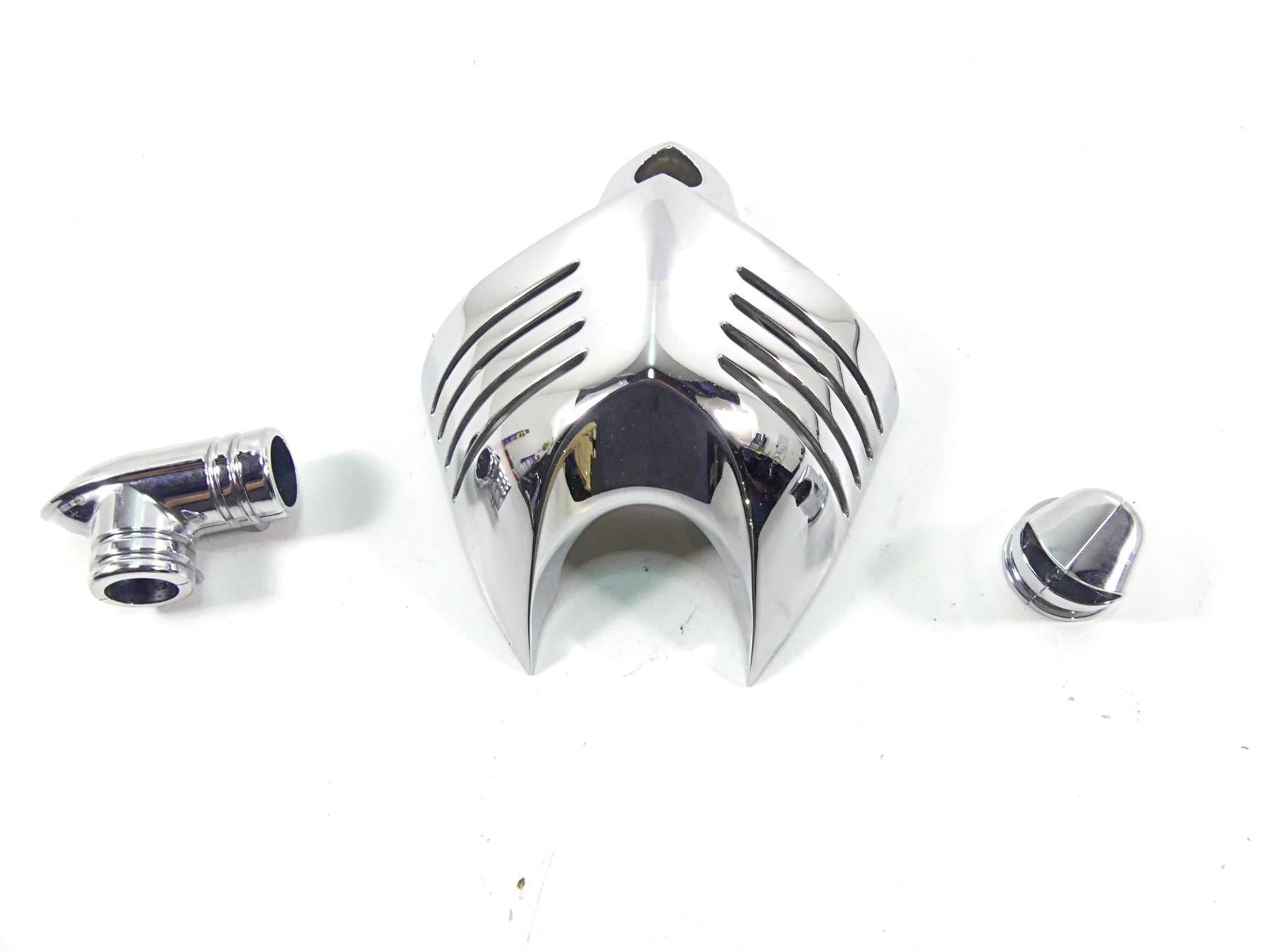 2007 Harley Touring FLHRSE CVO Road King Kuryakyn Chrome V Horn Cover 8128 {{ shop.shopifyCountryName }} - Mototech271