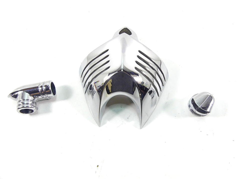 2007 Harley Touring FLHRSE CVO Road King Kuryakyn Chrome V Horn Cover 8128 {{ shop.shopifyCountryName }} - Mototech271