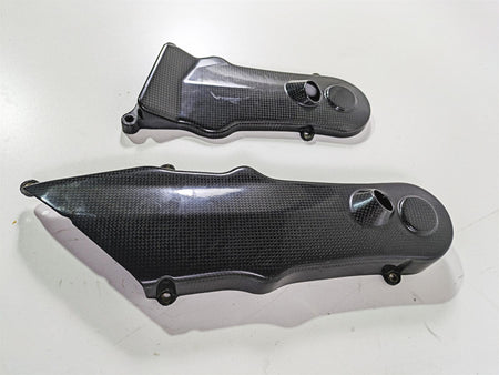 2009 Ducati Multistrada 1100 S Carbon Timing Cover Fairing Set 24510861 24510851 {{ shop.shopifyCountryName }} - Mototech271