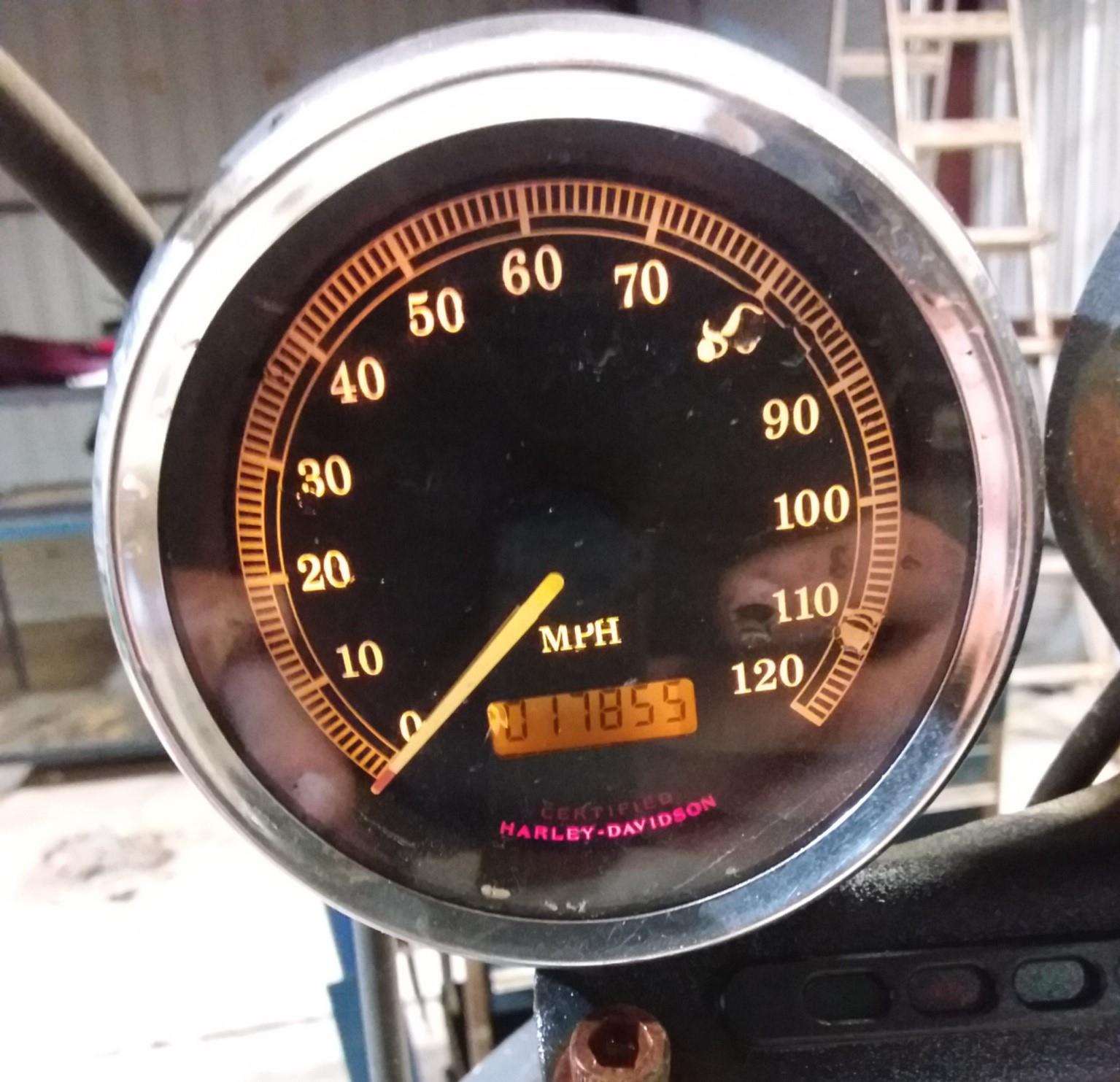 2002 Harley XL1200 Sportster Speedometer Gauge Instrument Cluster 17K 67283-99 {{ shop.shopifyCountryName }} - Mototech271