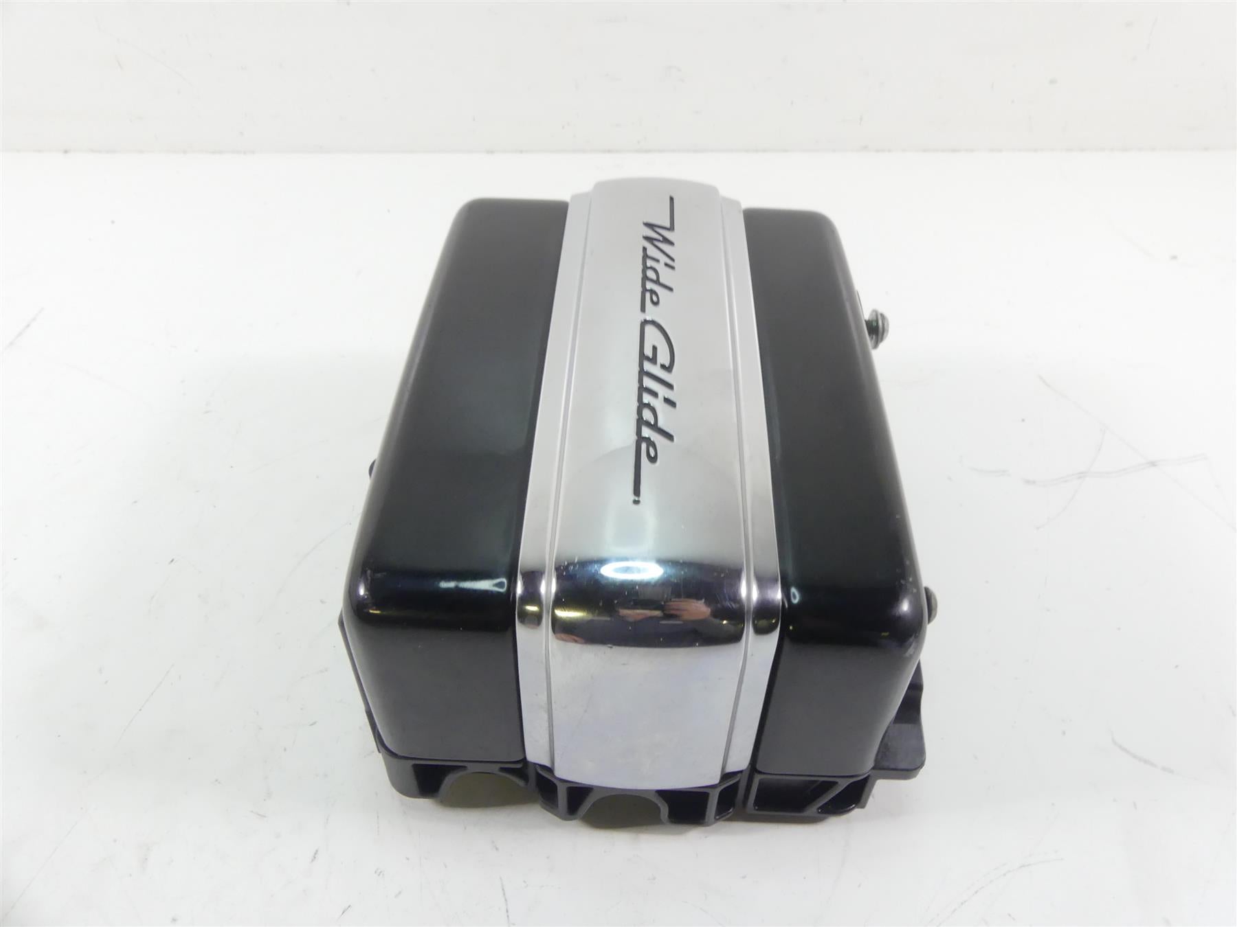 2013 Harley FXDWG Dyna Wide Glide Right Battery Tray & Chrome Cover 66366-06 {{ shop.shopifyCountryName }} - Mototech271