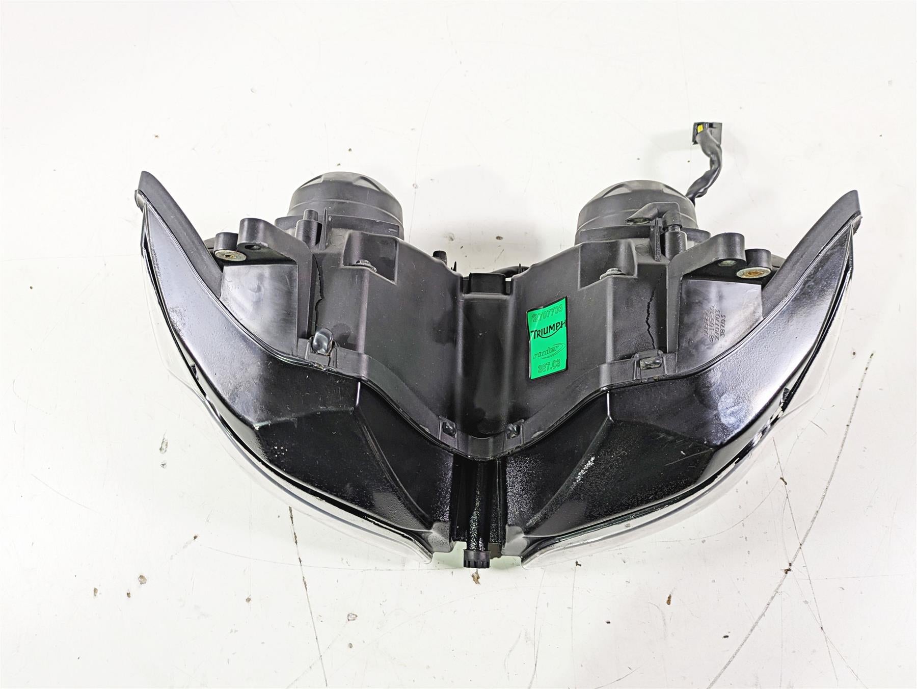 2012 Triumph Daytona 675 Headlight Head Light Lamp Lens - For Parts T2707703 {{ shop.shopifyCountryName }} - Mototech271