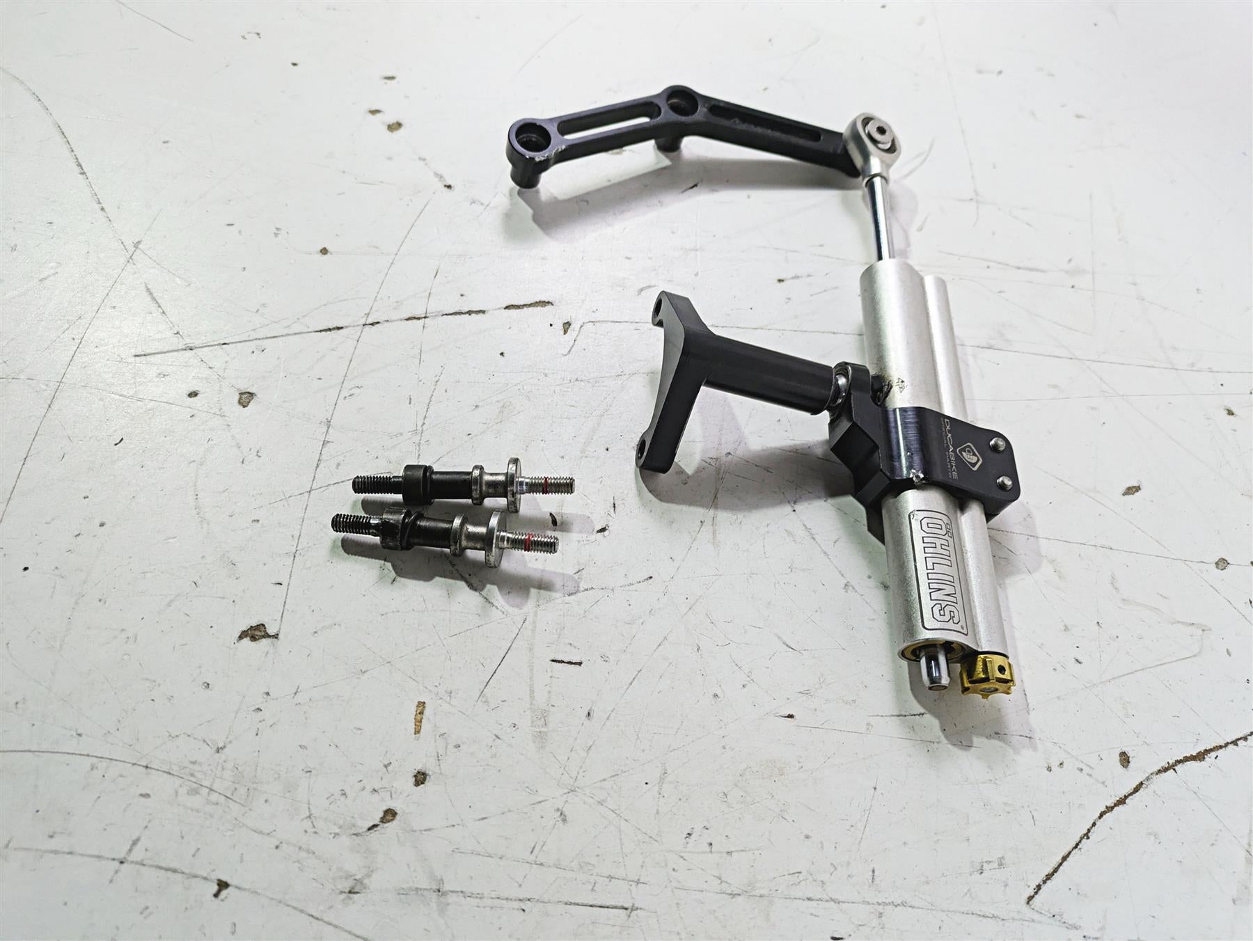 2017 Ducati Monster 1200 S Ohlins Steering Damper Stabilizer & Ducabike Mounts {{ shop.shopifyCountryName }} - Mototech271
