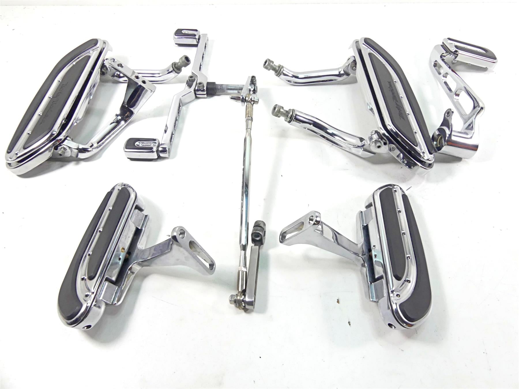 2007 Harley Touring FLHRSE CVO Road King Full Floor Board Pedal Peg Set 50812-0