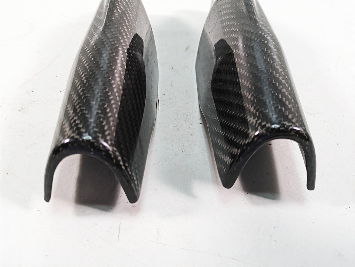 2011 Ducati Hypermotard 1100 Evo SP Front Fork Lower Carbon Guards 46012801E {{ shop.shopifyCountryName }} - Mototech271