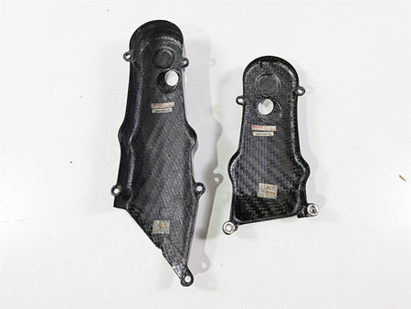 2009 Ducati Hypermotard 1100 S Carbon Fiber Timing Belt Cover 24510851A 24510861-Mototech271