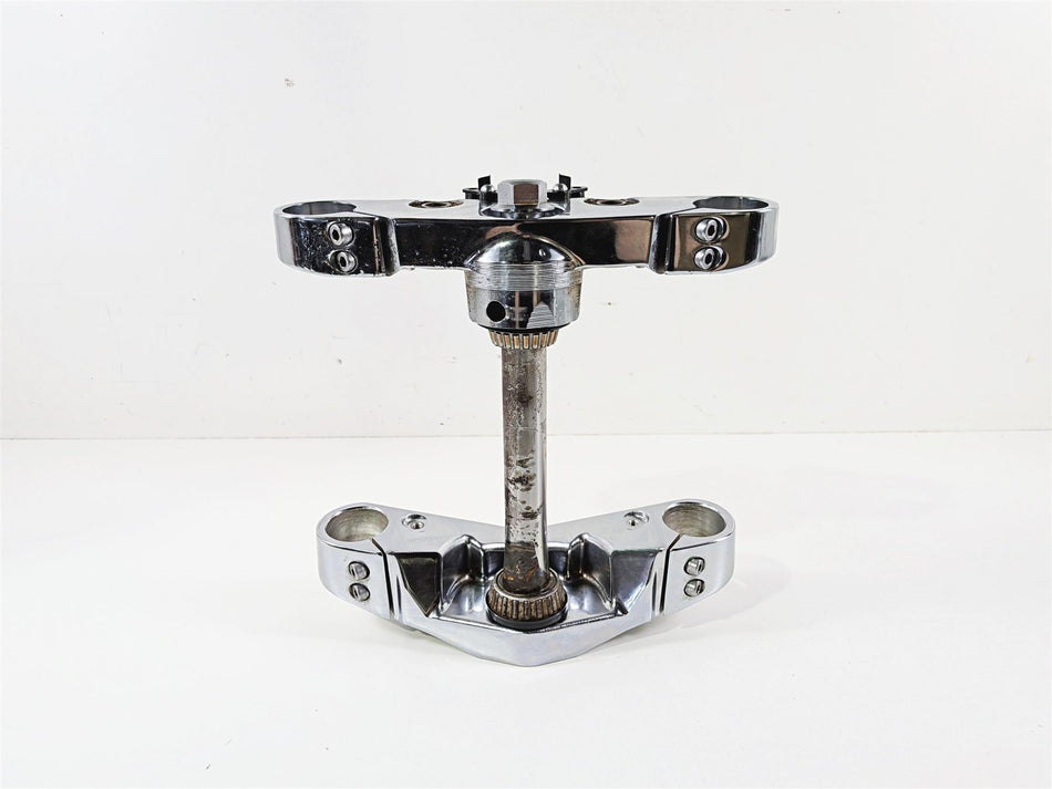 2012 Yamaha XV1900 Raider S Upper & Lower Triple Tree Chrome READ 5C7-23340-00 {{ shop.shopifyCountryName }} - Mototech271