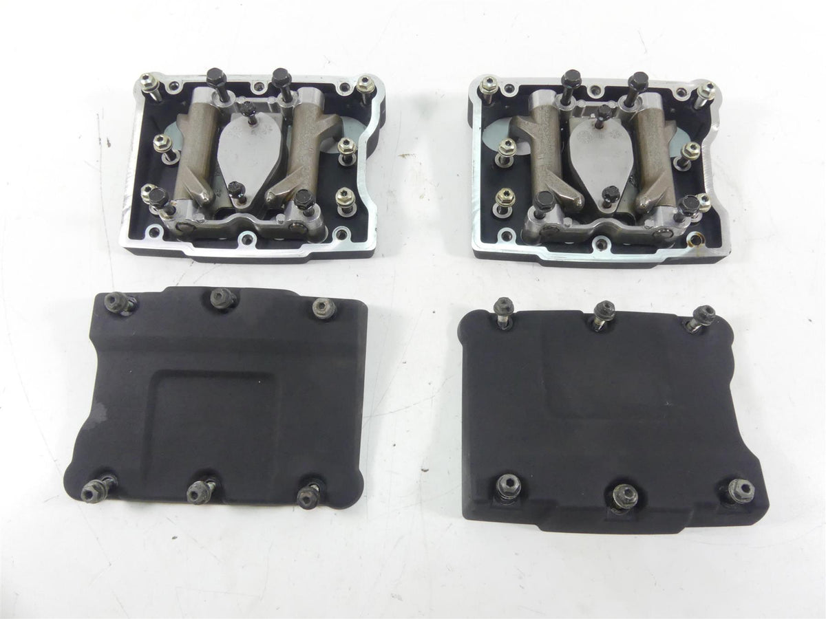 2008 Harley Softail FXSTB Night Train Wrinkle Black Rocker Box Covers 17543-99 {{ shop.shopifyCountryName }} - Mototech271