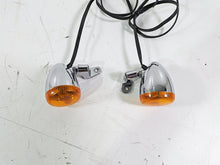 Load image into Gallery viewer, 2012 Harley FLD Dyna Switchback Chrome Front Turn Signal Blinker Set 68972-00 | Mototech271

