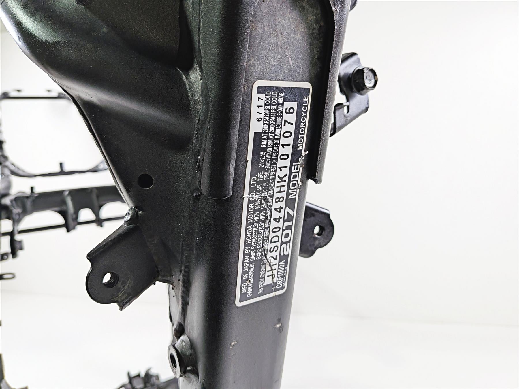2017 Honda CRF1000 Africa Twin Straight Main Frame Chassis 50100-MJP-G50ZA-Mototech271