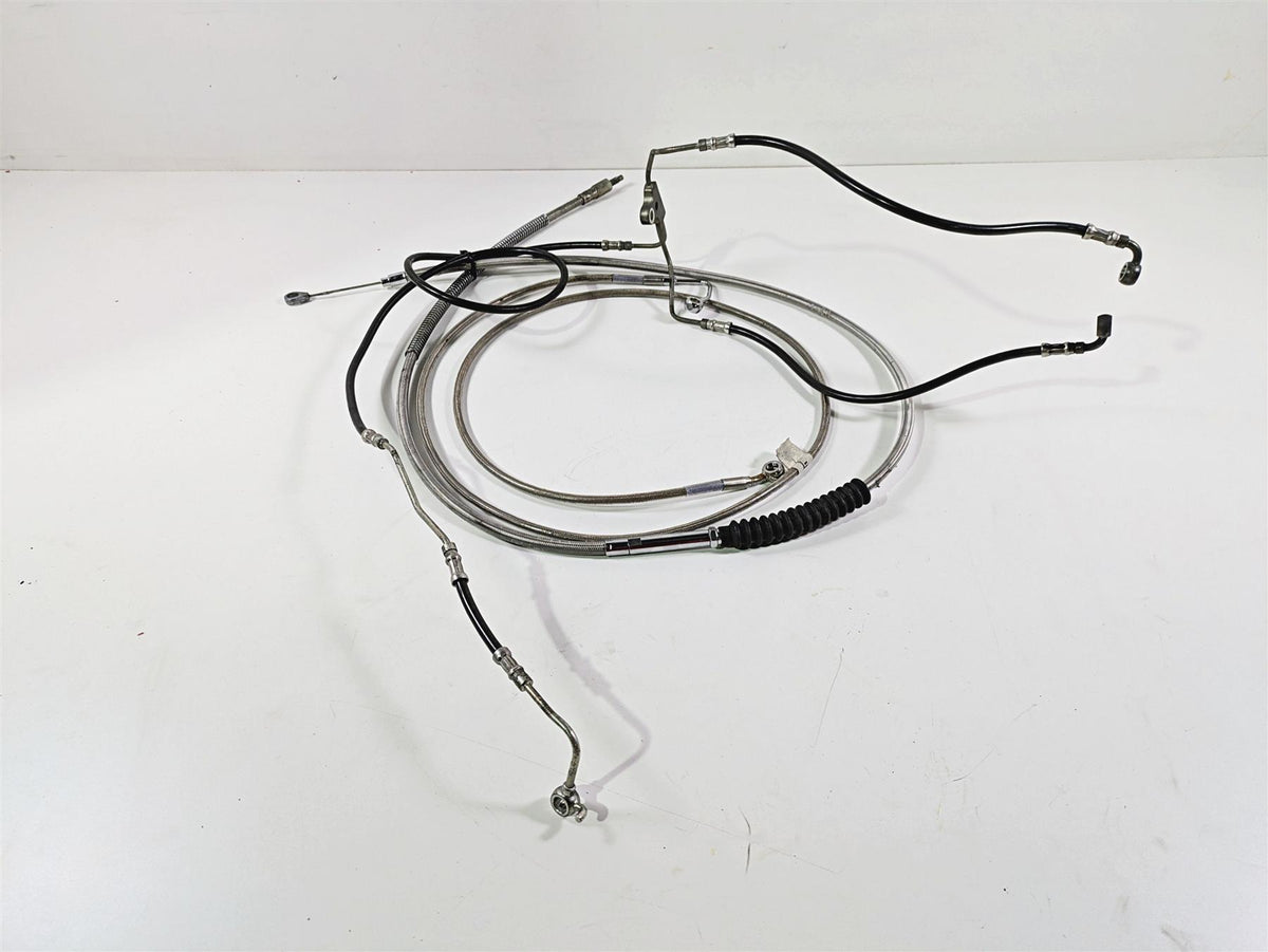 2010 Harley Touring FLHTK Electra Glide 12" Extended Front Abs Brake Line Set {{ shop.shopifyCountryName }} - Mototech271