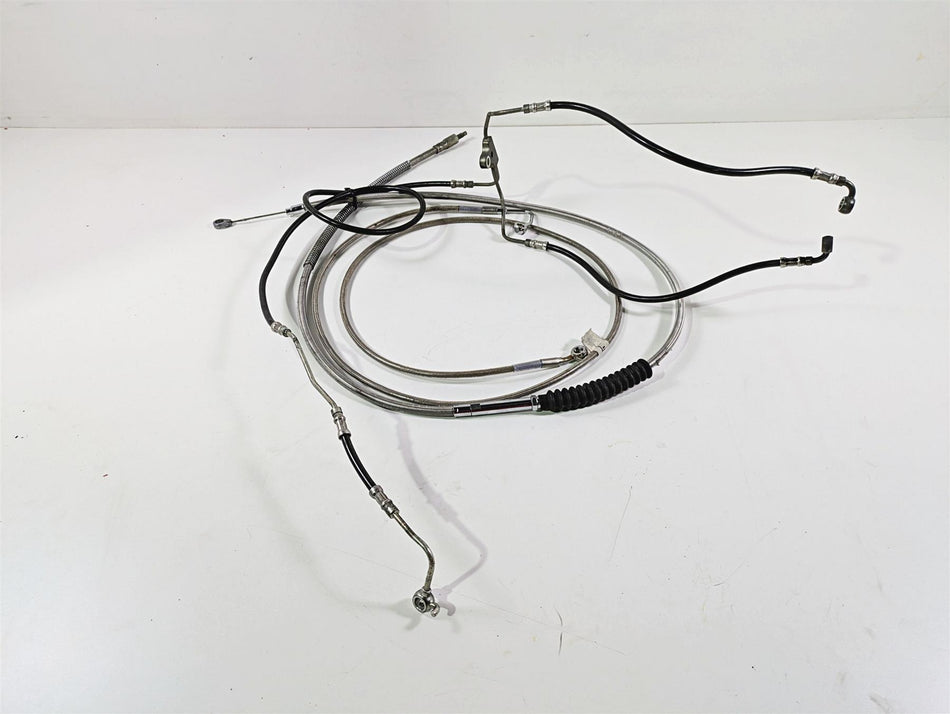 2010 Harley Touring FLHTK Electra Glide 12" Extended Front Abs Brake Line Set {{ shop.shopifyCountryName }} - Mototech271