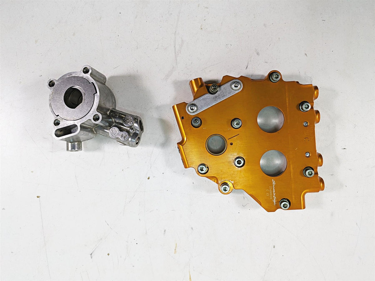 Harley Davidson Big Twin Screamin Eagle Cam Shaft Carrier & Oil Pump 25400018 {{ shop.shopifyCountryName }} - Mototech271