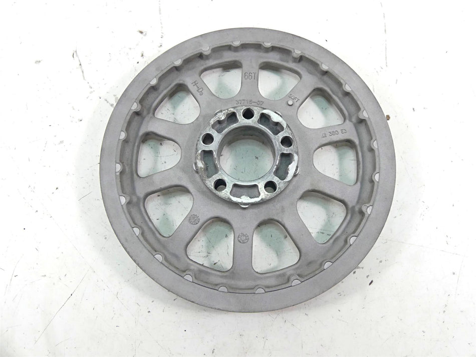 2011 Harley Softail FLSTF Fat Boy Drive Belt Pulley Sprocket 66T 20mm 37715-07 {{ shop.shopifyCountryName }} - Mototech271