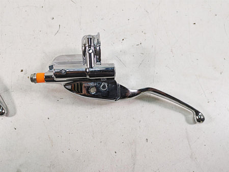 2010 Harley Touring FLHTCU Electra Glide Chrome Brake Clutch Lever Set 44551-08F {{ shop.shopifyCountryName }} - Mototech271