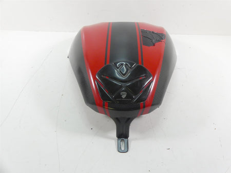 2015 Ducati Diavel Carbon Red Fiber Center Fuel Gas Tank Cover - Read 48015221A {{ shop.shopifyCountryName }} - Mototech271