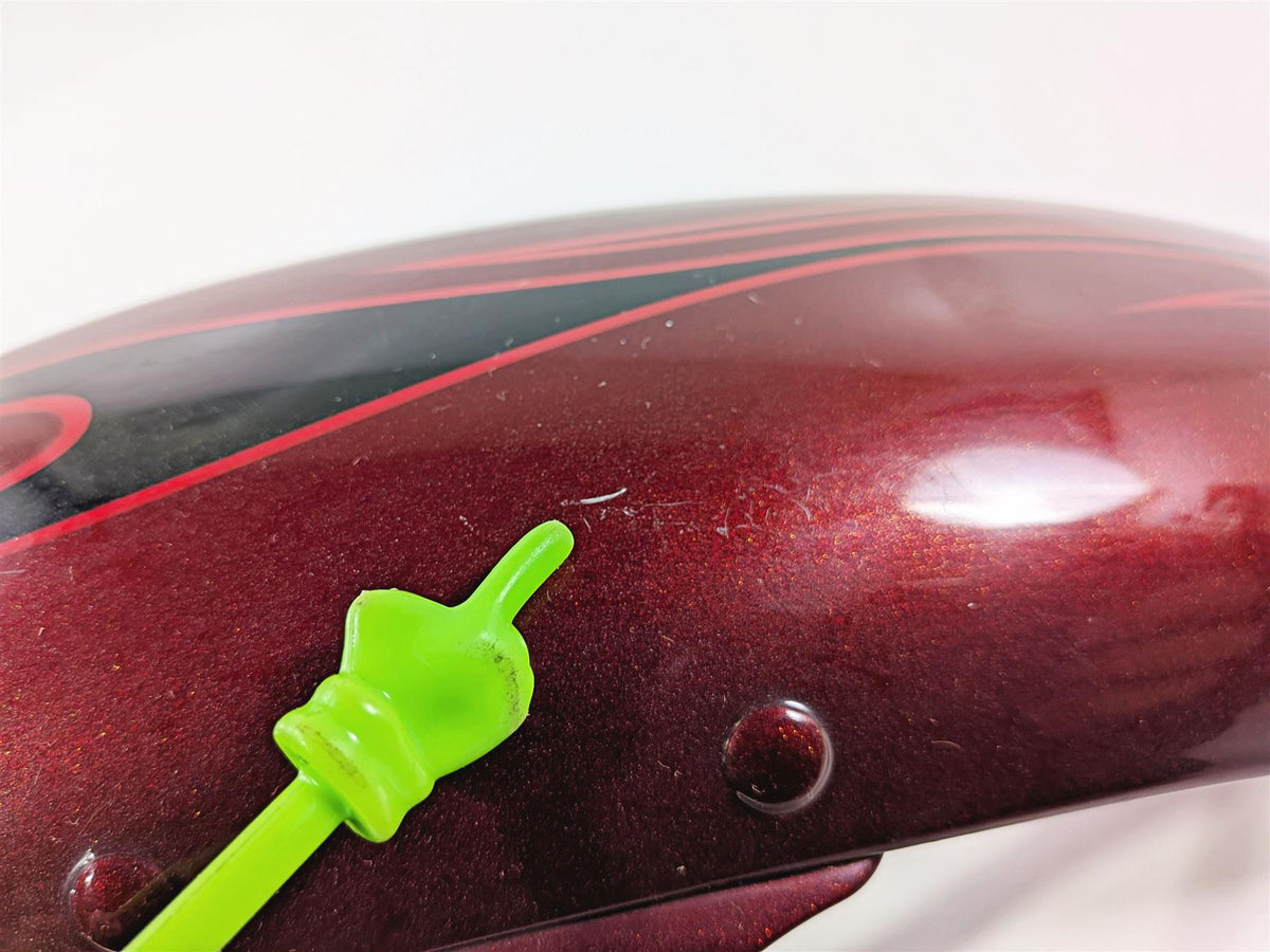 2009 Harley FXCWC Softail Rocker Front Fender Crimson Red Sunglo 60158-08 {{ shop.shopifyCountryName }} - Mototech271