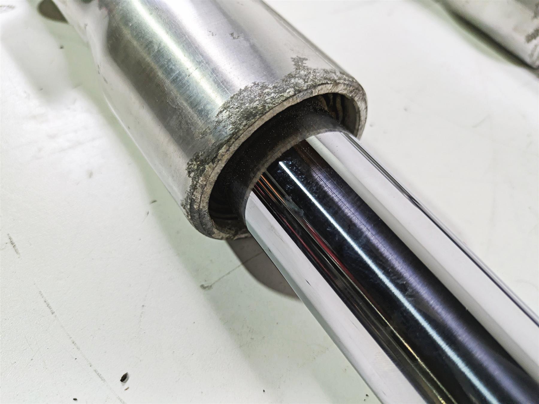 2012 Harley FLD Dyna Switchback Front Fork Leg Set 41mm 45400024 45400023 {{ shop.shopifyCountryName }} - Mototech271