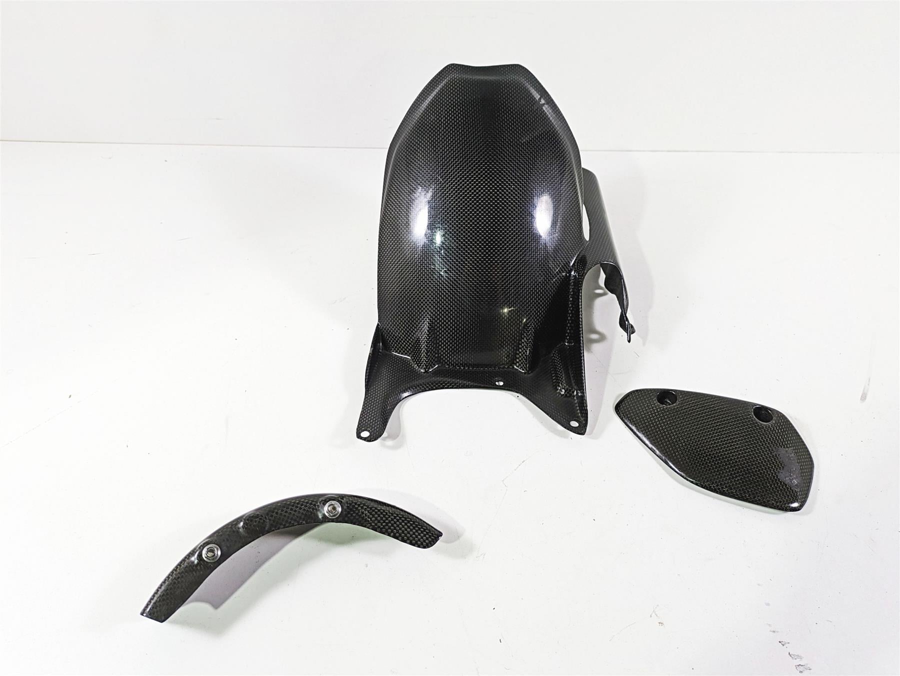 2009 Ducati Multistrada 1100 S Rear Carbon Fiber Fender Chain Guard Set PM20567