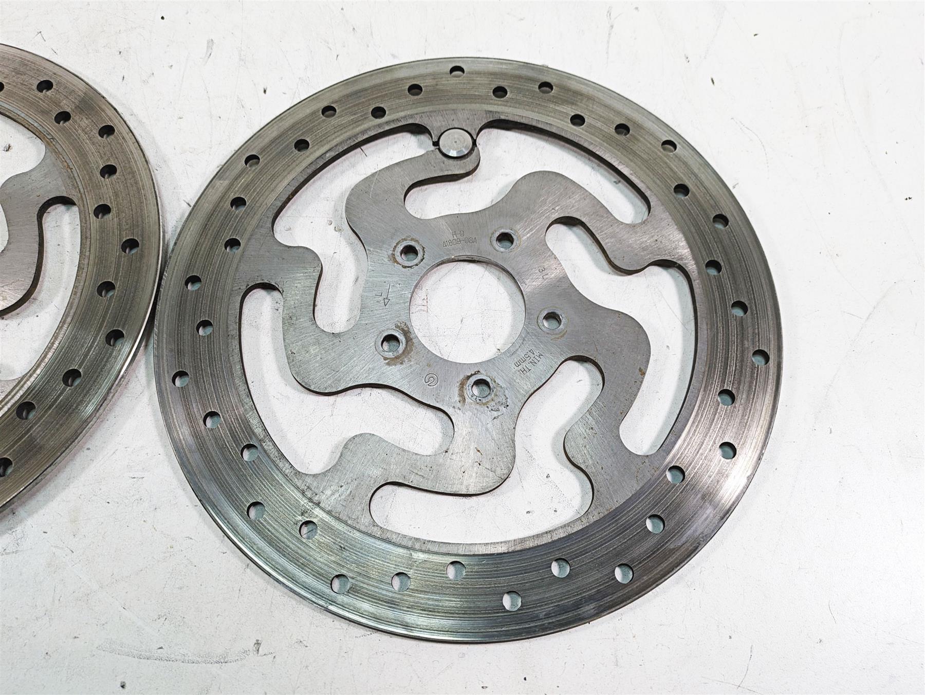 2010 Harley Touring FLHTCU Electra Glide Brembo Front Brake Rotor Set 41808-08A {{ shop.shopifyCountryName }} - Mototech271