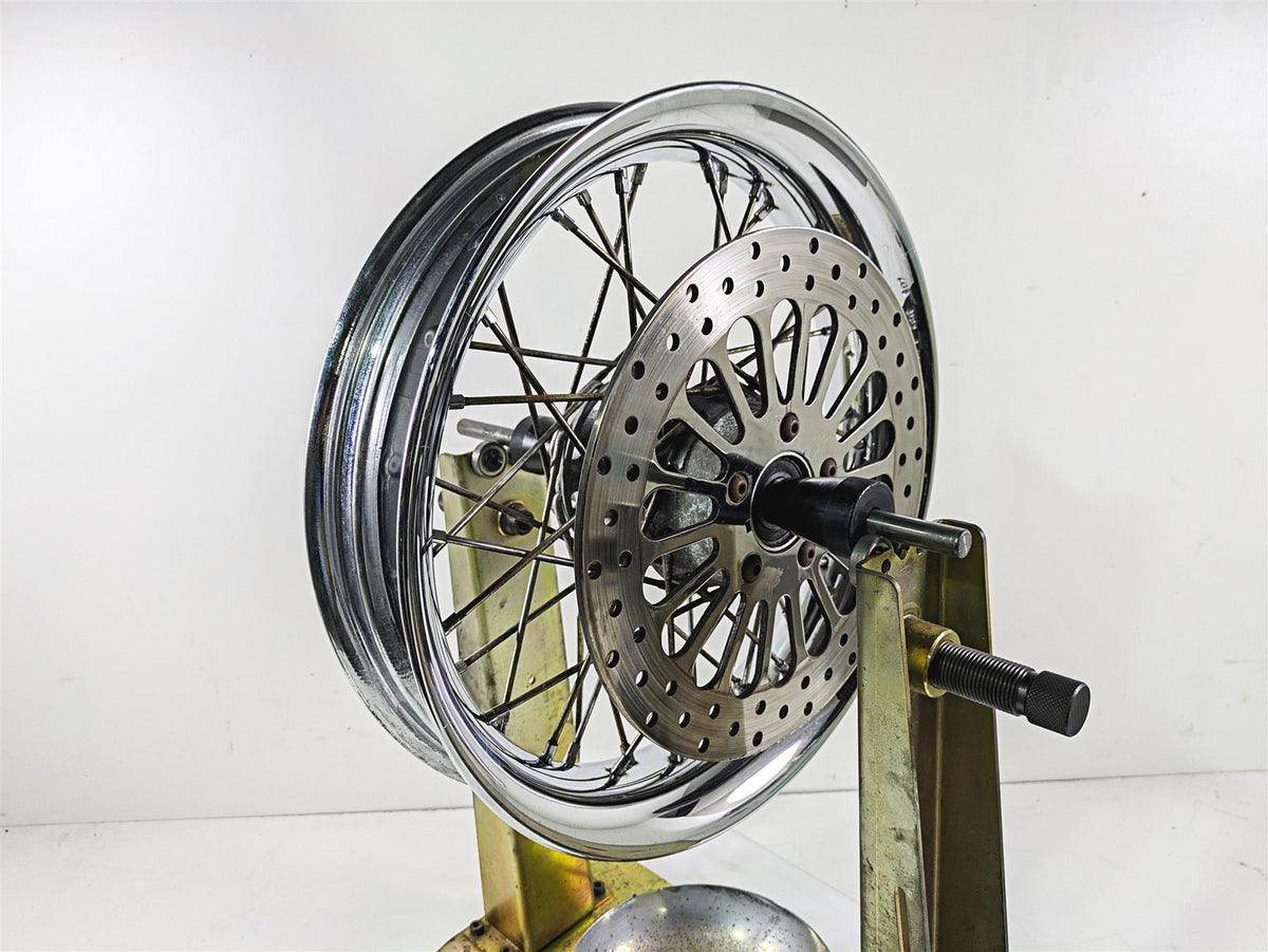 2008 Harley FLSTC 105TH Softail Heritage 16x3 Front Wheel Rim & Cover 41508-08 {{ shop.shopifyCountryName }} - Mototech271