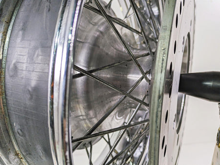 2002 Honda VTX1800 Retro Straight 15x4.5 Spoke Rear Wheel Rim 42650-MCV-A11 {{ shop.shopifyCountryName }} - Mototech271