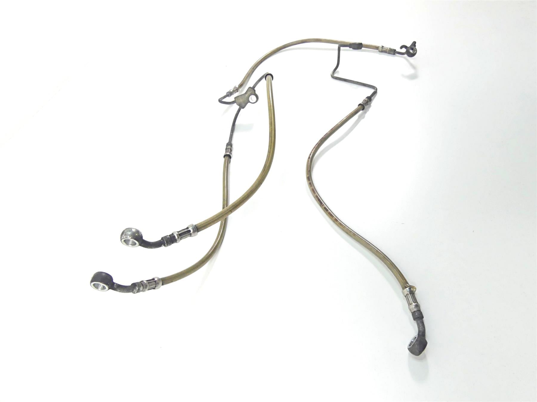 2014 Harley VRSCF Muscle V-Rod Front Abs Brake Line Hose Set 42022-09A 42021-09 {{ shop.shopifyCountryName }} - Mototech271