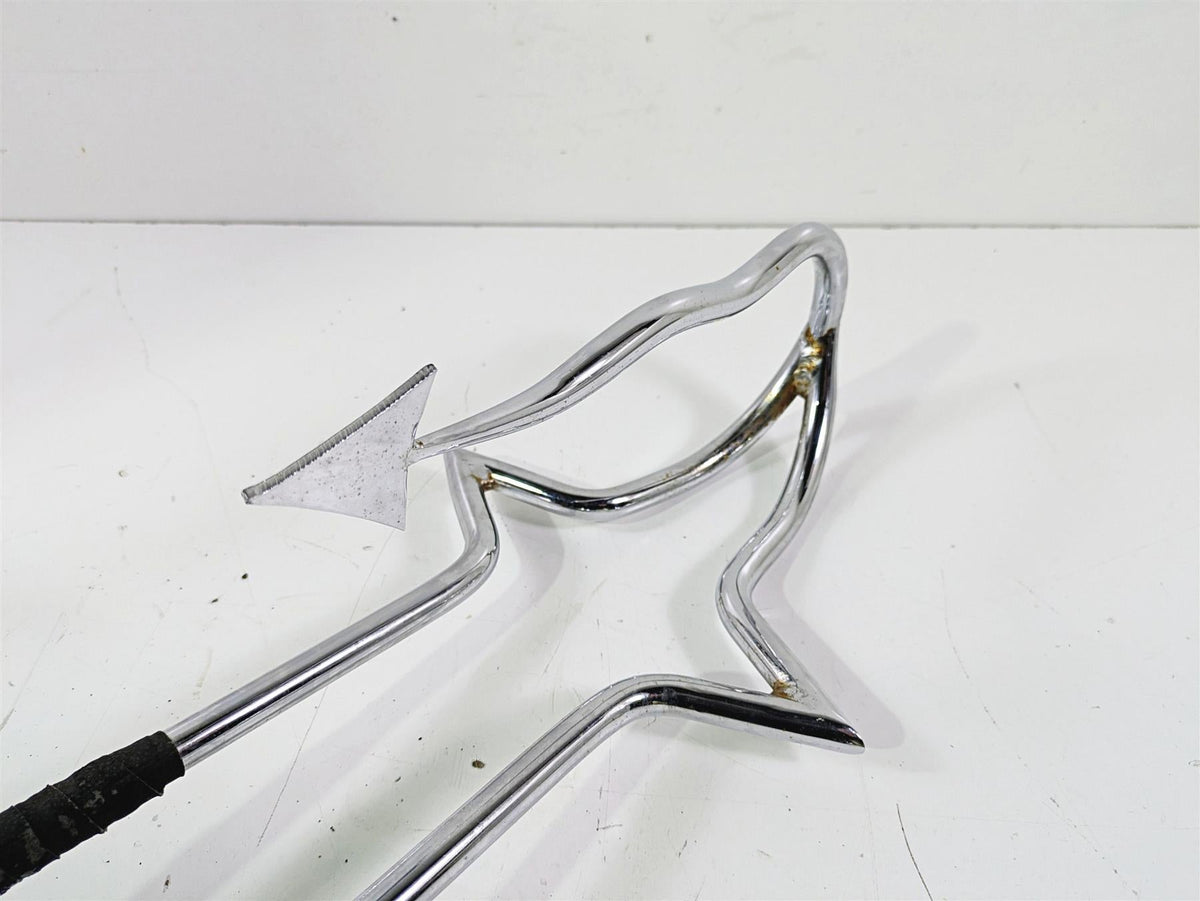 2004 Victory Kingpin Custom Rear Sissybar Backrest Devils Tail {{ shop.shopifyCountryName }} - Mototech271