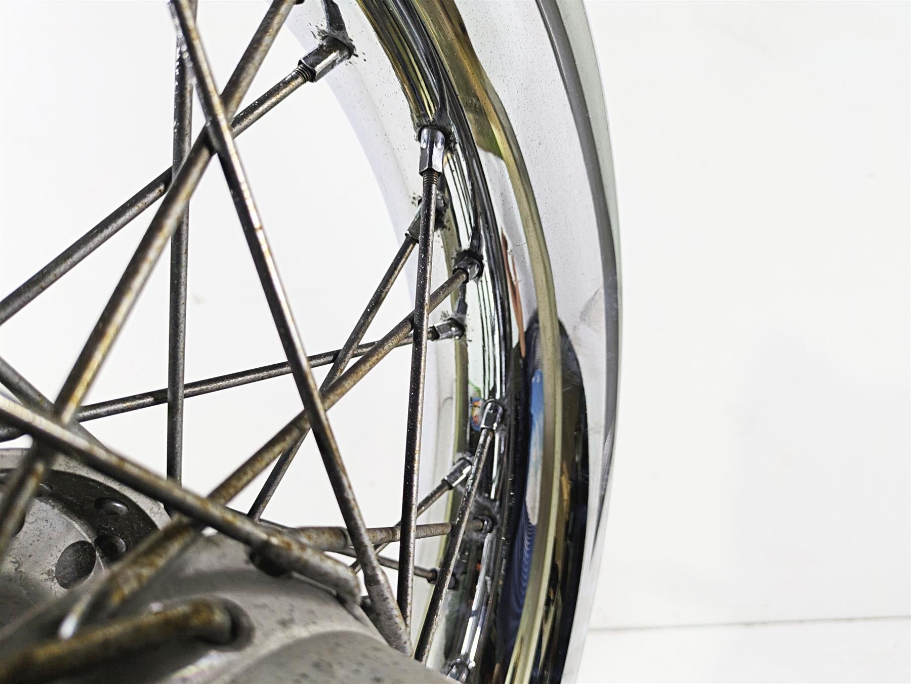 2008 Harley FLSTC 105TH Softail Heritage 16x3 Rear Wheel Spoke Rim 40700-08A {{ shop.shopifyCountryName }} - Mototech271