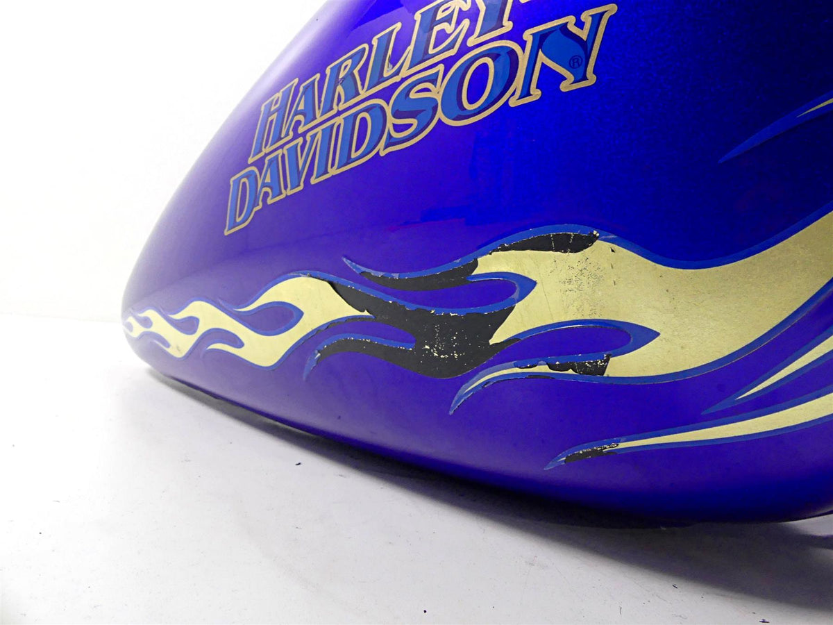2007 Harley Touring FLHRSE CVO Road King Fuel Gas Tank Candy Cobalt 61387-07 {{ shop.shopifyCountryName }} - Mototech271
