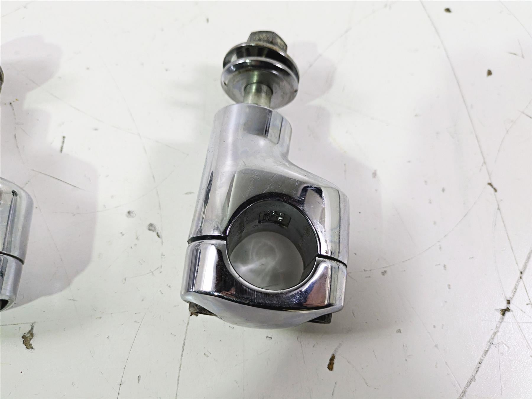 2007 Harley FXDWG Dyna Wide Glide Handlebar Riser Holder Clamp Mount 56613-06 {{ shop.shopifyCountryName }} - Mototech271