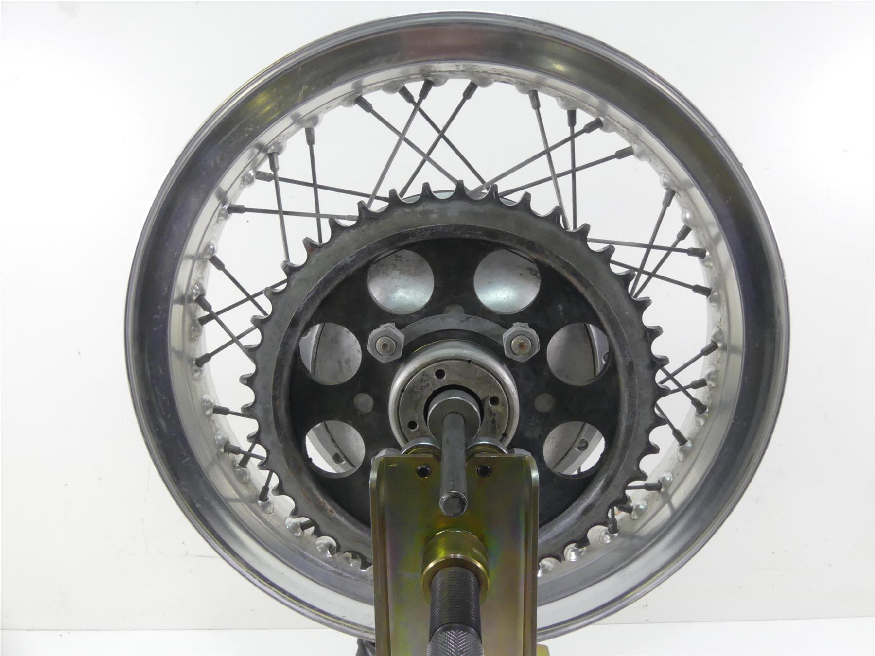1977 Honda CB750 A Four Hondamatic Rear 2.5x17 Wheel Rim -Read 42701-371-003 {{ shop.shopifyCountryName }} - Mototech271