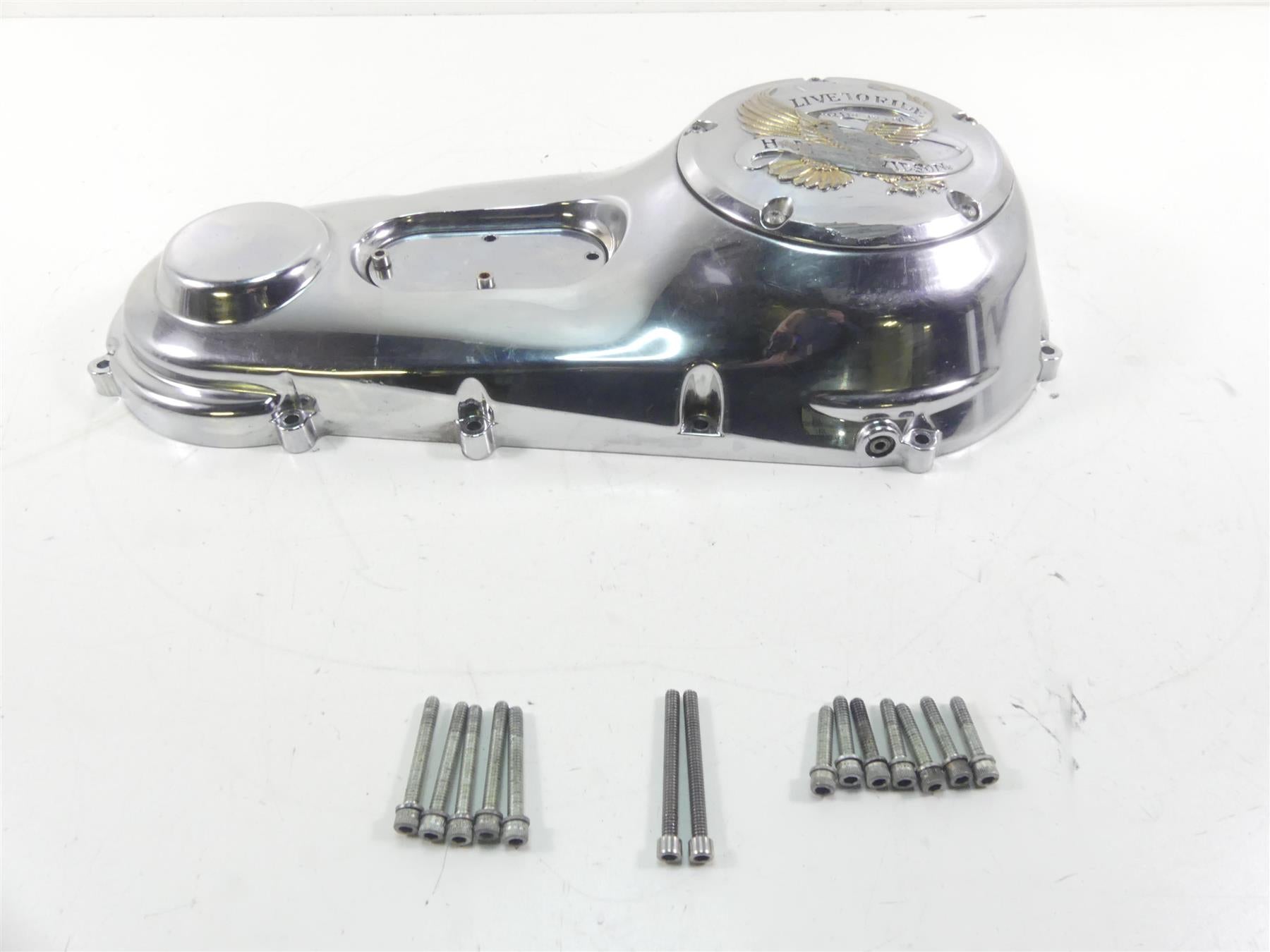2004 Harley FXDWGI Dyna Wide Glide Outer Primary Drive Clutch Cover 60506-99 {{ shop.shopifyCountryName }} - Mototech271