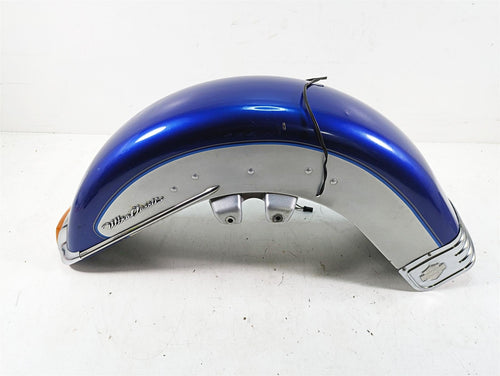 2010 Harley Touring FLHTCU Electra Glide Front Fender Flame Blue -Read 59087-00B | Mototech271