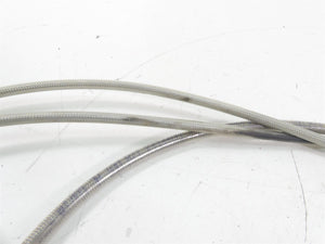 Big Twin Harley Dyna Softail  for 19" Ape Hanger Throttle Cable & Brake Line Set | Mototech271